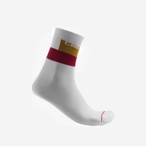 Calcetines Castelli BLOCCO 15 Hombre Blancas | 538421-NDO