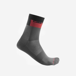 Calcetines Castelli BLOCCO 15 Hombre Gris Oscuro | 847109-KTA