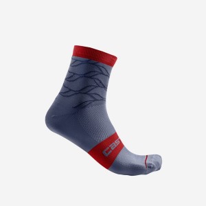 Calcetines Castelli CLIMBER'S 3.0 12 CM Mujer Azules | 986140-RXE