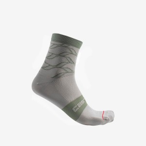 Calcetines Castelli CLIMBER'S 3.0 12 CM Mujer Gris | 239015-NKJ