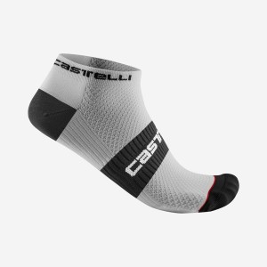 Calcetines Castelli LOWBOY 2 Hombre Blancas Negras | 378426-LZO