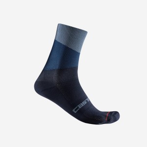 Calcetines Castelli ORIZZONTE 15 Hombre Gris Claro Azules Azules | 503497-PDZ