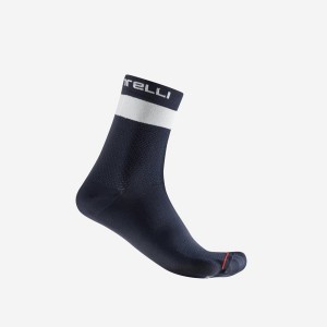 Calcetines Castelli PROLOGO LITE 15 Hombre Azules Blancas | 327584-HFP