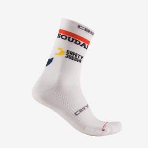 Calcetines Castelli ROSSO CORSA PRO 15 Hombre Blancas | 246378-EQH