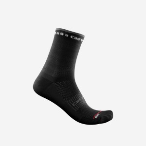 Calcetines Castelli ROSSO CORSA W 11 Mujer Negras | 679582-TDM