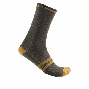 Calcetines Castelli SUPERLEGGERA T 18 Hombre Verde Oscuro | 029341-MGX