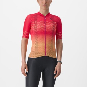 Camiseta Castelli CLIMBER'S 2.0 W Mujer Naranjas | 892316-KTO