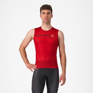 Camiseta Castelli INSIDER SLEEVELESS Hombre Rojas Oscuro | 158302-VUW