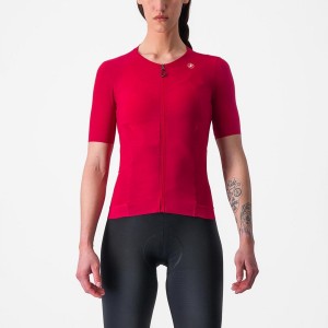 Camiseta Castelli PREMIO W Mujer Rojas | 345869-IZE