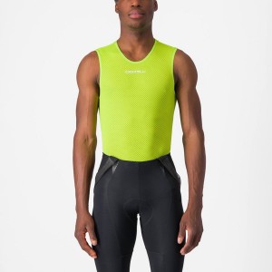 Capa Base Castelli PRO MESH 2.0 SLEEVELESS Hombre Verde Claro | 605728-CGD