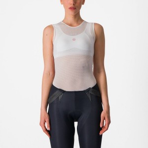 Capa Base Castelli PRO MESH W SLEEVELESS Mujer Blancas | 213574-TSW