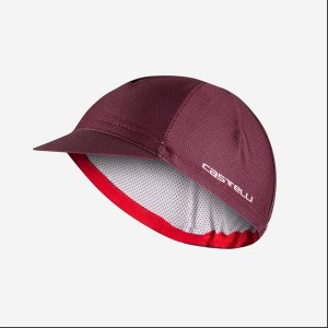 Gorra Castelli ROSSO CORSA 2 Hombre Burdeos Oscuro | 901573-OYS