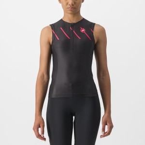 Trajes Castelli FREE 2 W TRI SINGLET Mujer Negras | 714062-KEQ