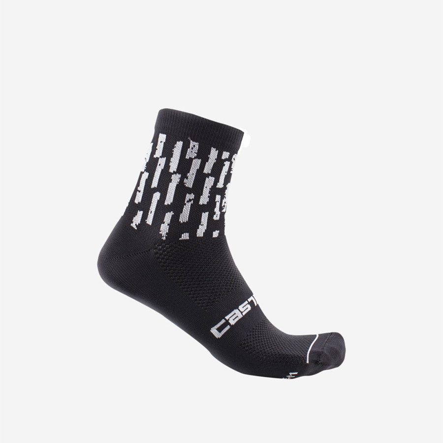 Calcetines Castelli AERO PRO W 9 CM Mujer Negras | 371659-HRJ