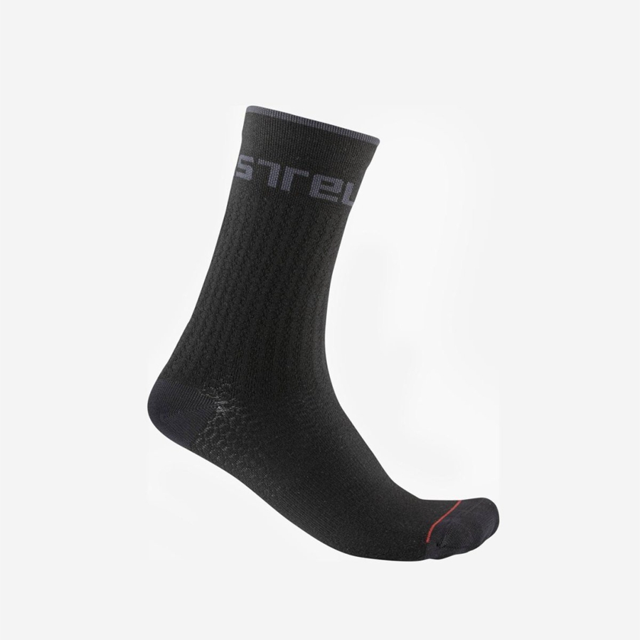 Calcetines Castelli DISTANZA 20 Hombre Negras | 425136-SDQ