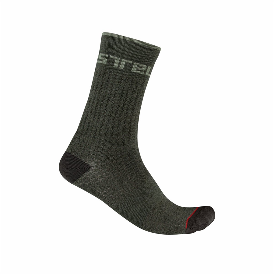 Calcetines Castelli DISTANZA 20 Hombre Verde | 189420-SXZ