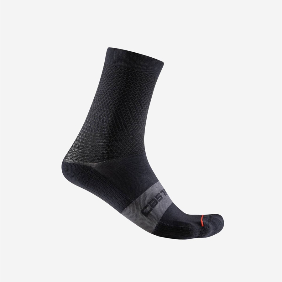 Calcetines Castelli ESPRESSO W 12 Mujer Negras | 896541-GSY