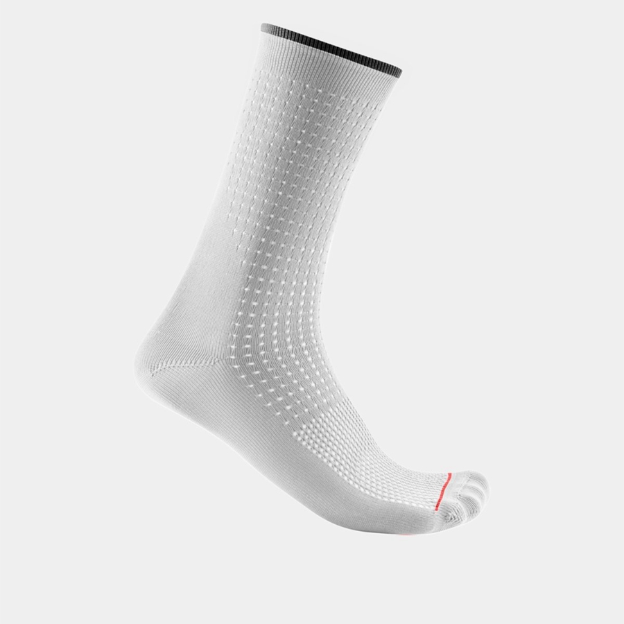 Calcetines Castelli PREMIO 18 Hombre Blancas | 762018-LOK