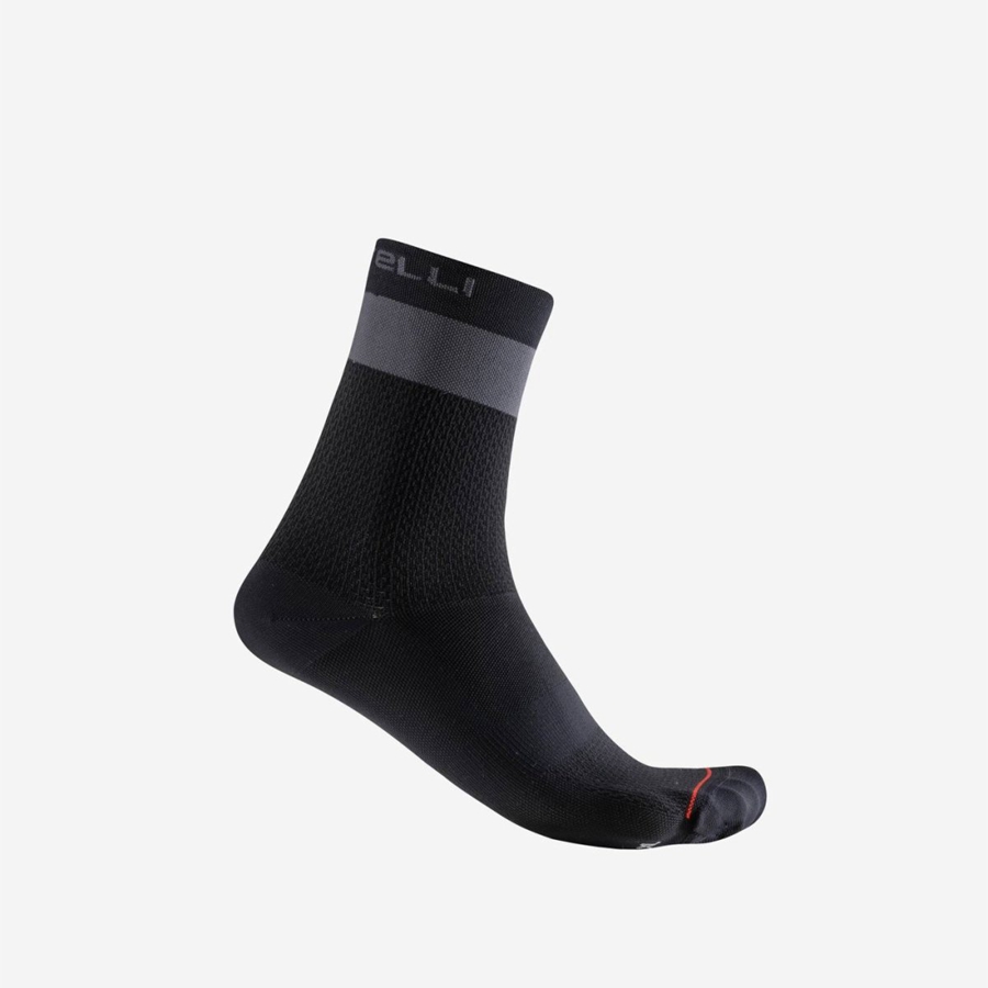 Calcetines Castelli PROLOGO LITE 15 Hombre Negras Gris Oscuro | 018734-GCW