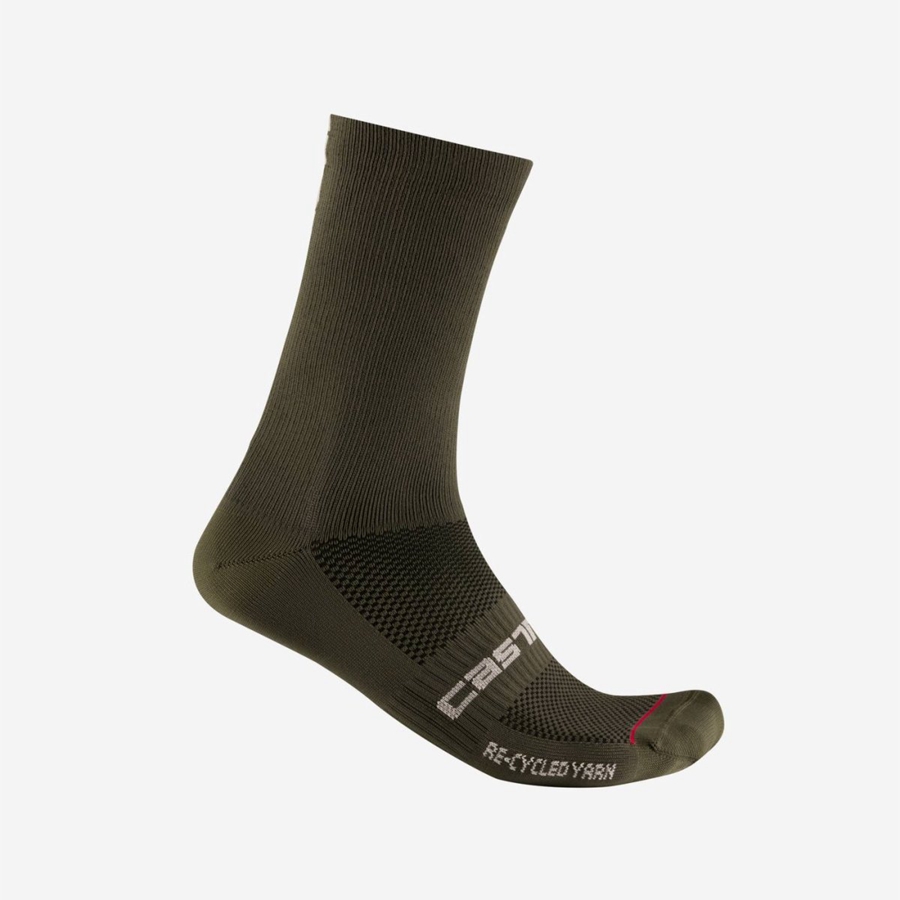 Calcetines Castelli RE-CYCLE THERMAL 18 Hombre Negras | 436207-BOE