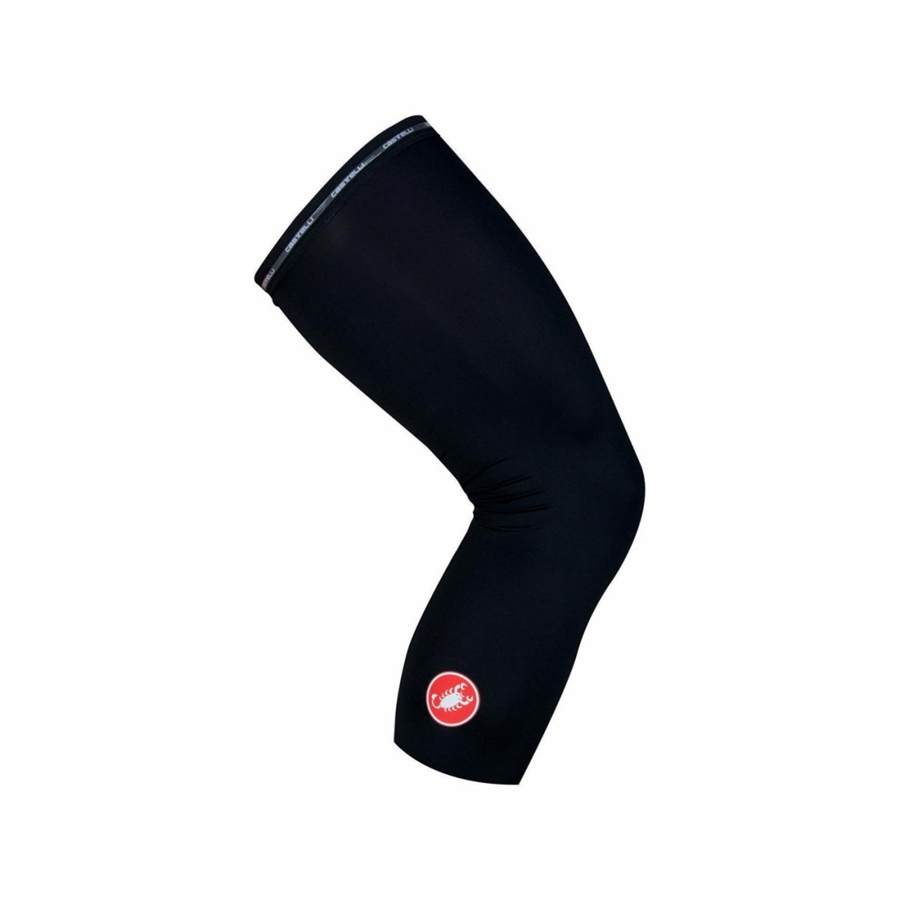 Calentador De Pierna Castelli UPF 50+ LIGHT KNEE SLEEVES Mujer Negras | 967054-ULD