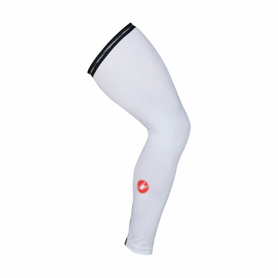 Calentador De Pierna Castelli UPF 50 + LIGHT LEG SLEEVES Mujer Blancas | 624871-CBR