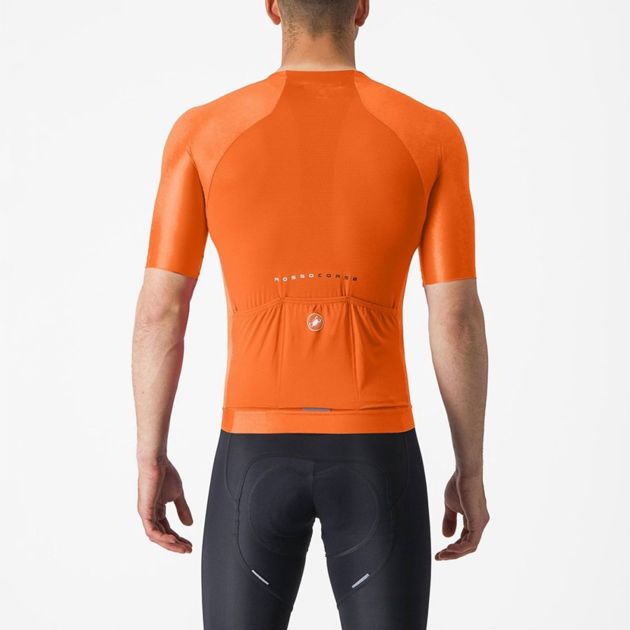 Camiseta Castelli AERO RACE 7.0 Hombre Naranjas | 925738-UFV