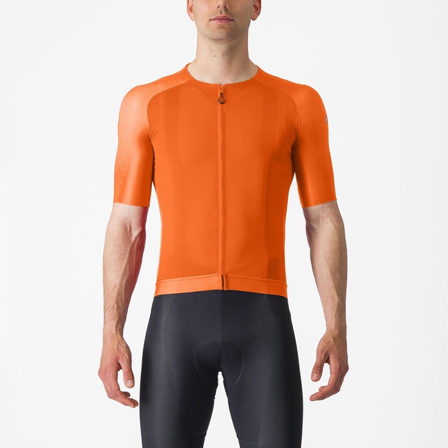 Camiseta Castelli AERO RACE 7.0 Hombre Naranjas | 925738-UFV