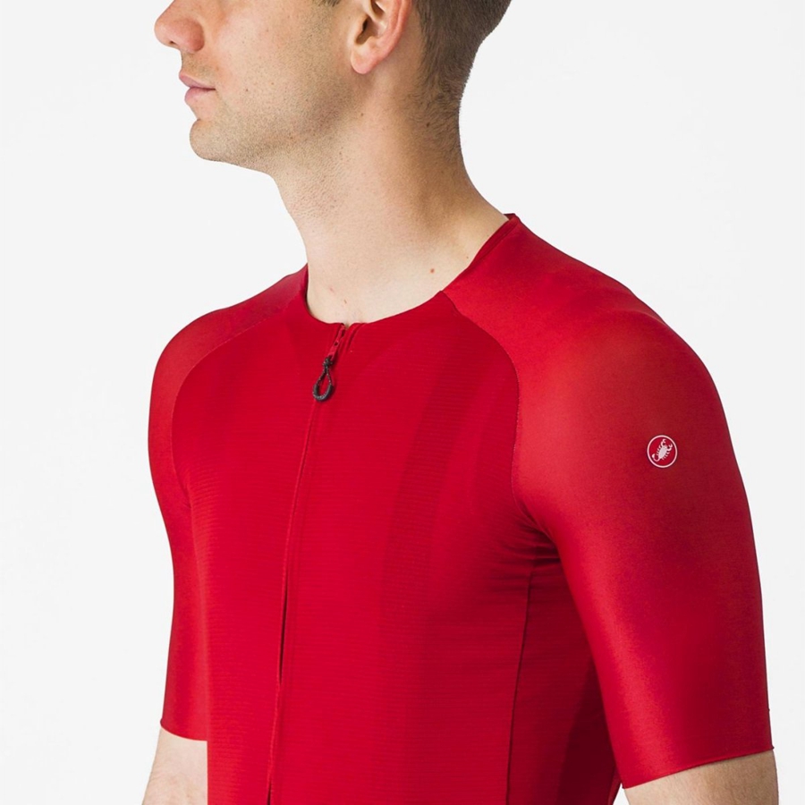 Camiseta Castelli AERO RACE 7.0 Hombre Rojas | 865419-PBI