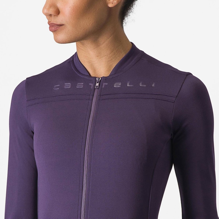 Camiseta Castelli ANIMA 4 LONG SLEEVE Mujer Moradas | 931206-JKB