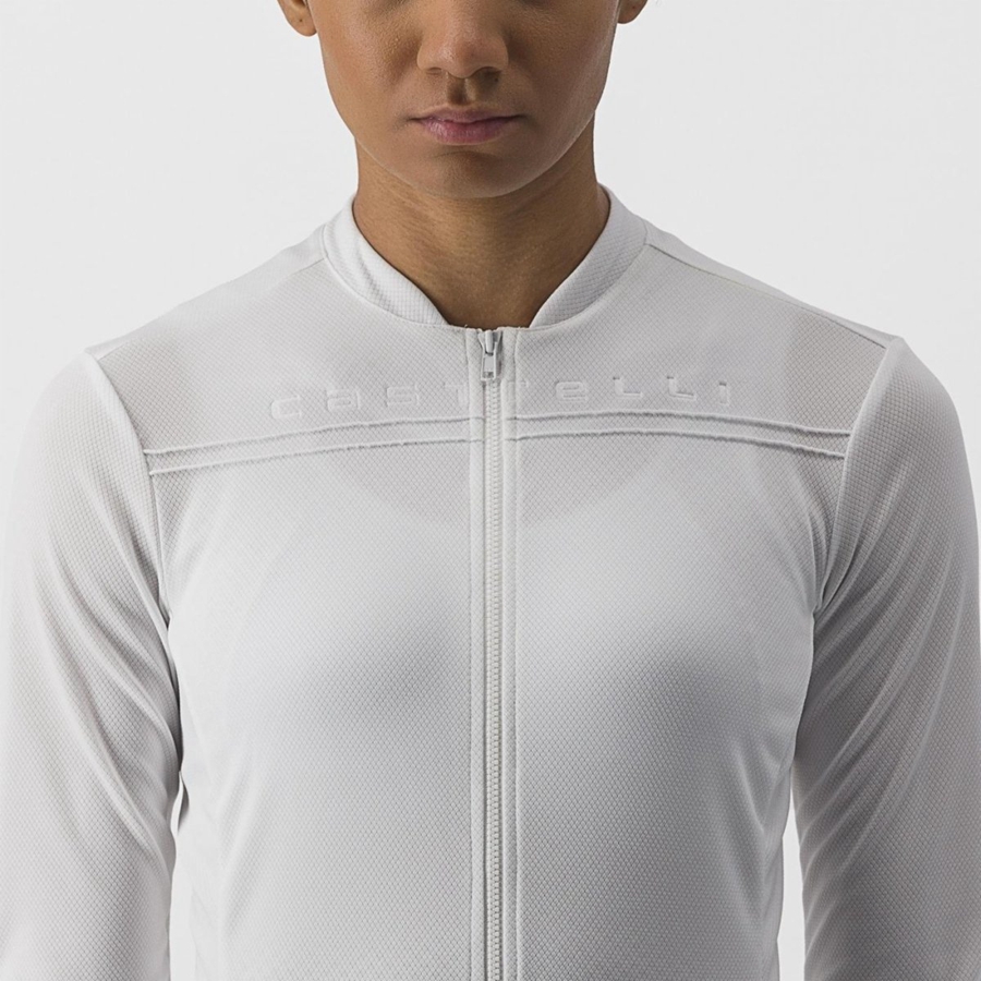 Camiseta Castelli ANIMA 4 LONG SLEEVE Mujer Blancas | 256190-JEC