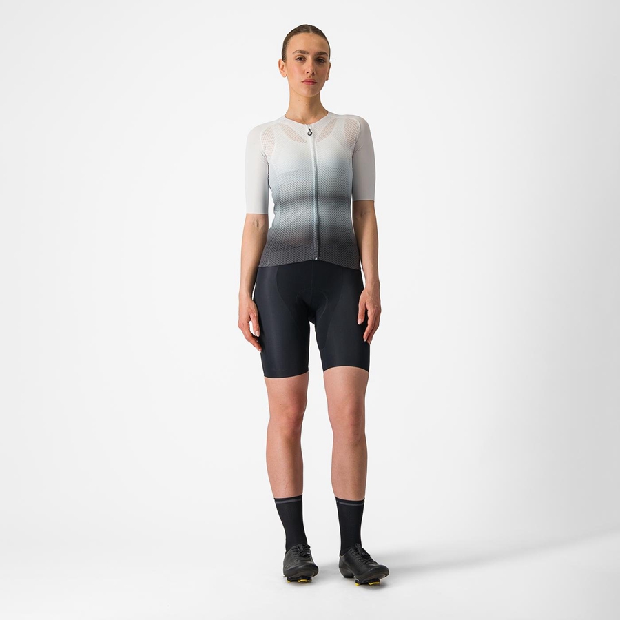 Camiseta Castelli CLIMBER'S 4.0 W Mujer Blancas Gris Oscuro | 290587-CLY