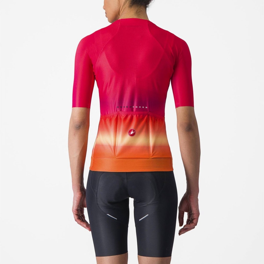 Camiseta Castelli CLIMBER'S 4.0 W Mujer Rosas | 514983-YTF