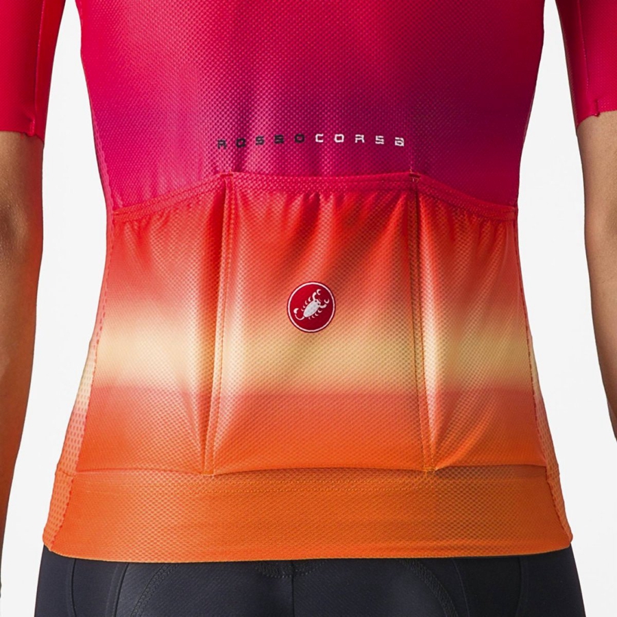 Camiseta Castelli CLIMBER'S 4.0 W Mujer Rosas | 514983-YTF