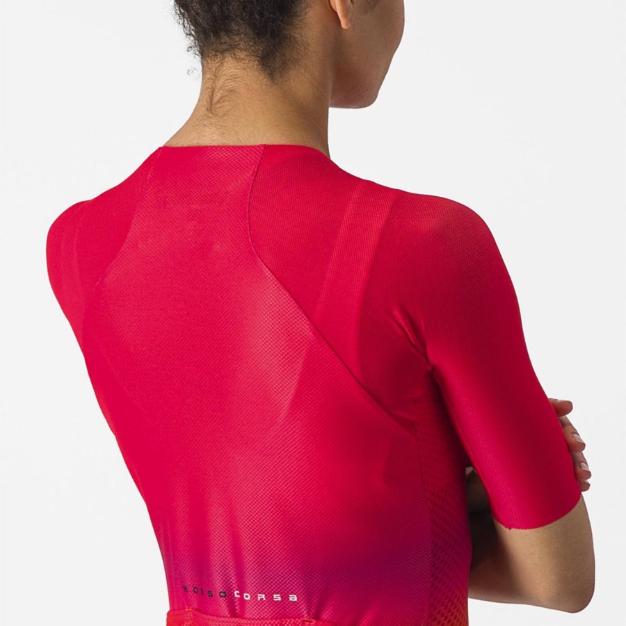 Camiseta Castelli CLIMBER'S 4.0 W Mujer Rosas | 514983-YTF