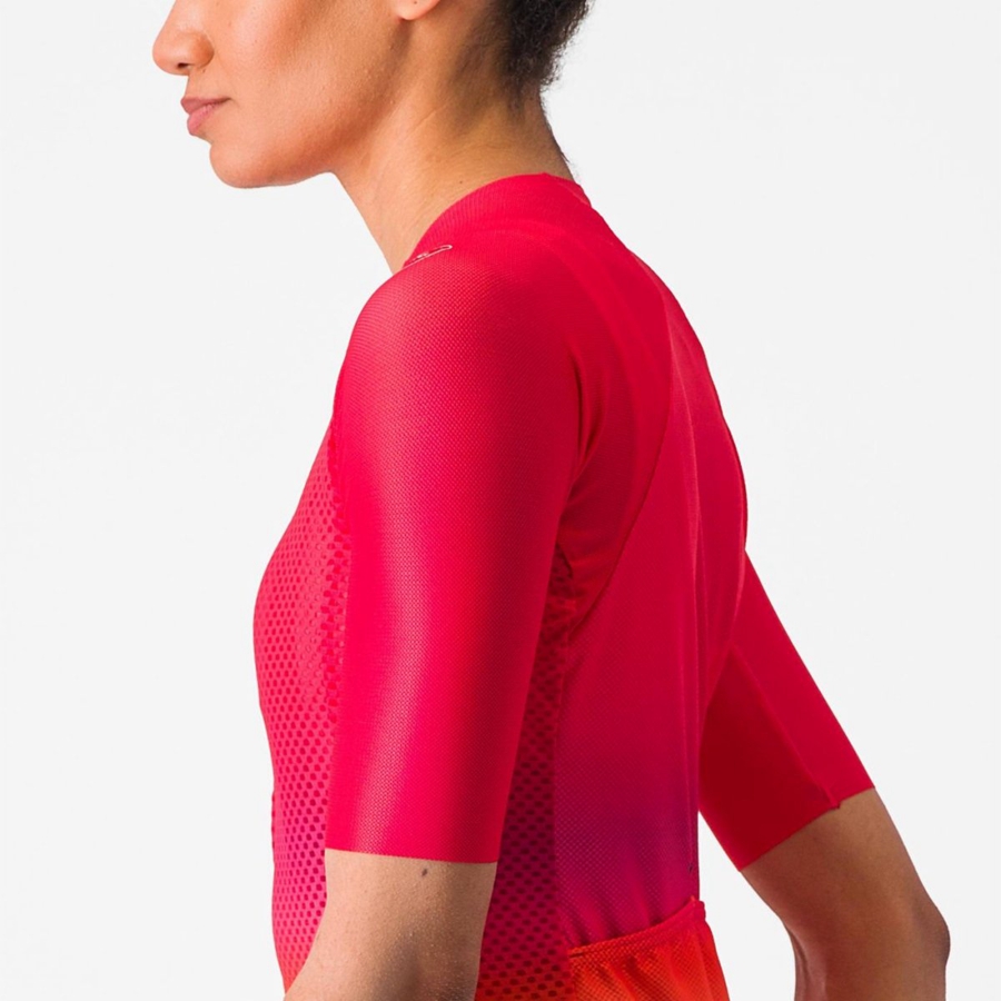 Camiseta Castelli CLIMBER'S 4.0 W Mujer Rosas | 514983-YTF