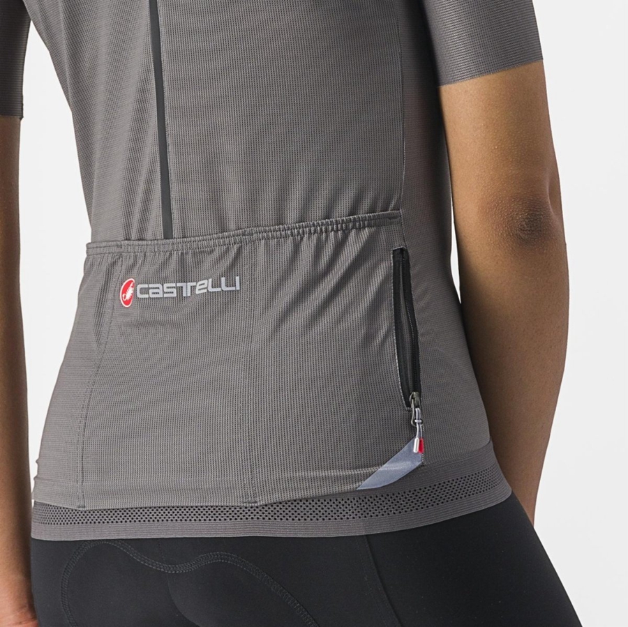 Camiseta Castelli ENDURANCE W Mujer Gris | 307946-NSL