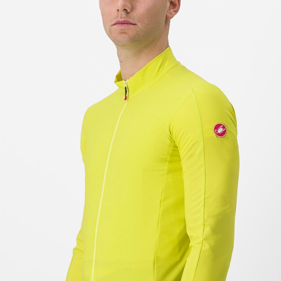 Camiseta Castelli FLIGHT AIR Hombre Amarillo | 281934-JHB