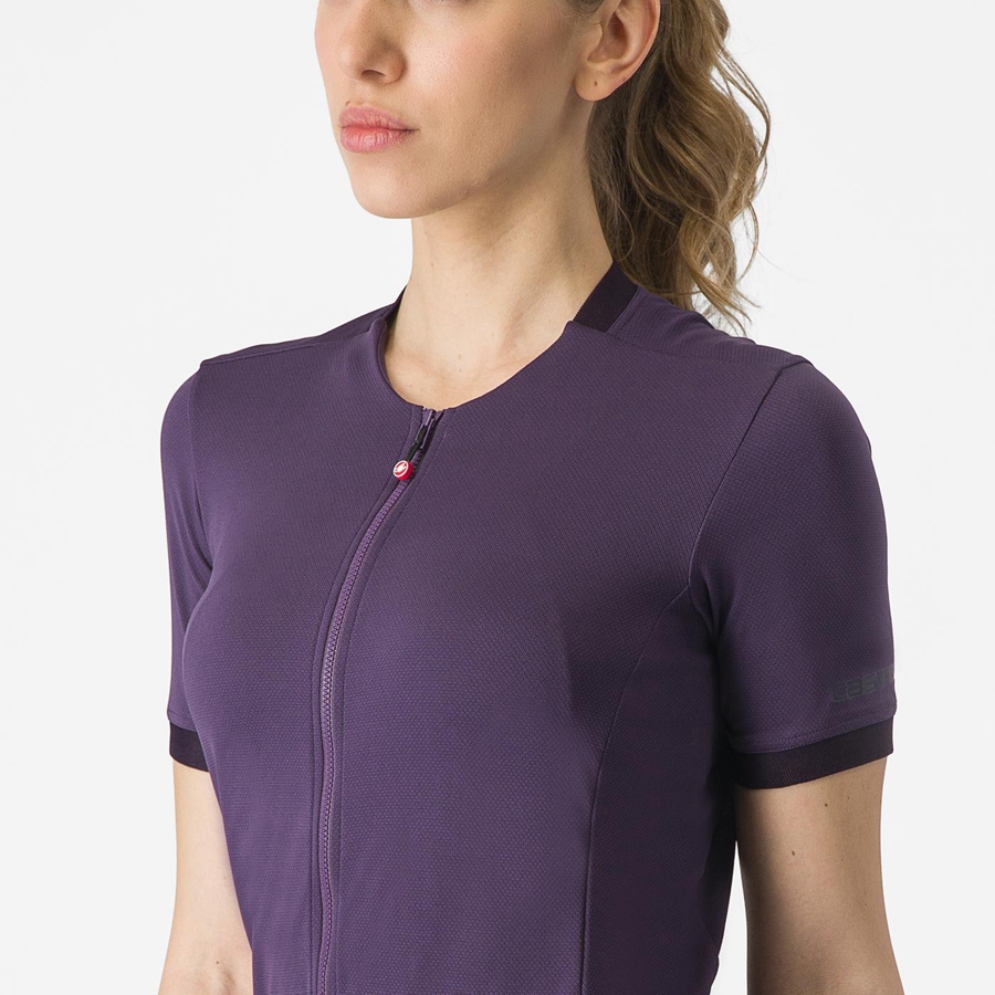 Camiseta Castelli LIBERA Mujer Moradas | 645703-VQN