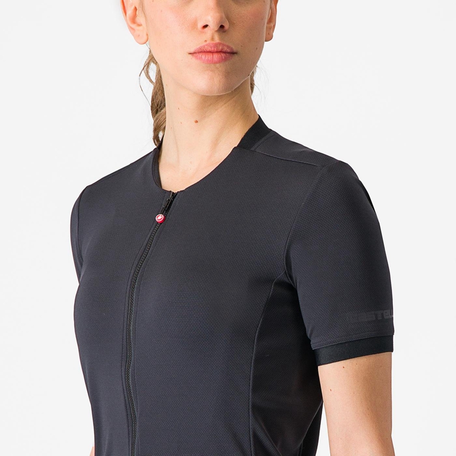 Camiseta Castelli LIBERA Mujer Negras | 301846-NQF