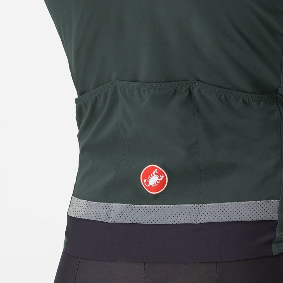 Camperas Castelli BETA RoS Hombre Verde Rojas Naranjas | 635104-FZE