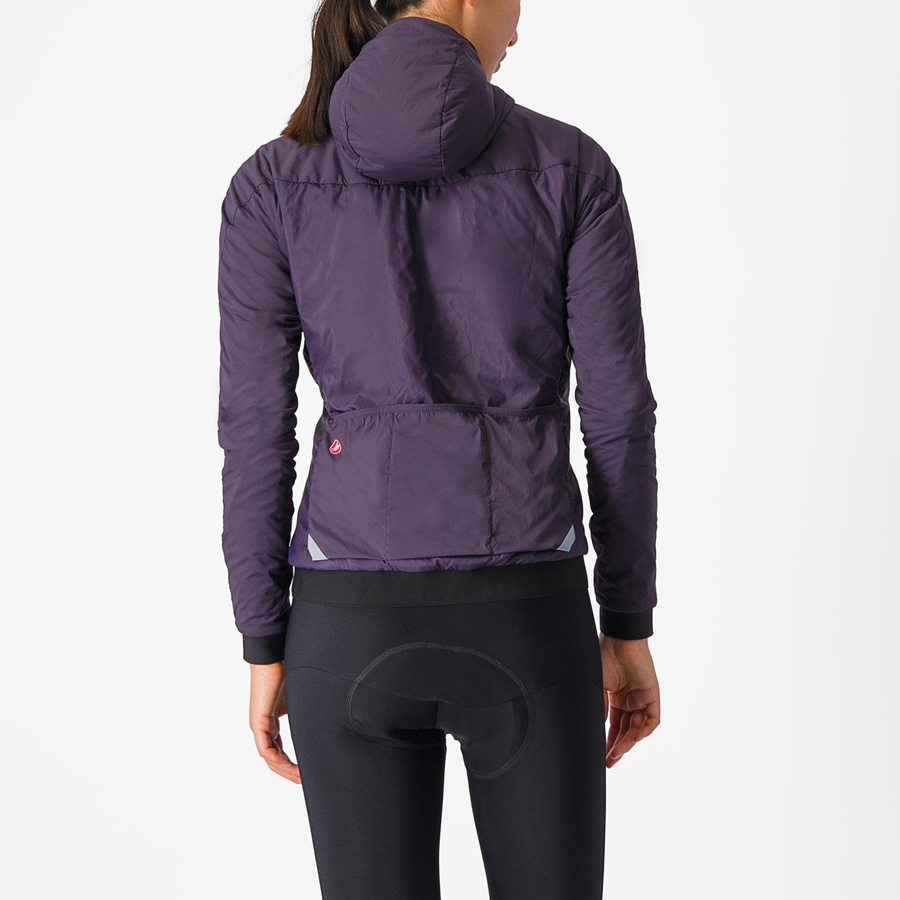 Camperas Castelli FLY THERMAL W Mujer Moradas | 431697-BJZ