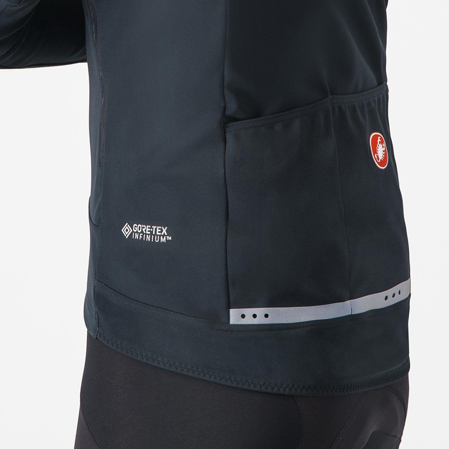 Camperas Castelli PERFETTO RoS 2 CONVERTIBLE Hombre Negras Negras | 830962-VWF