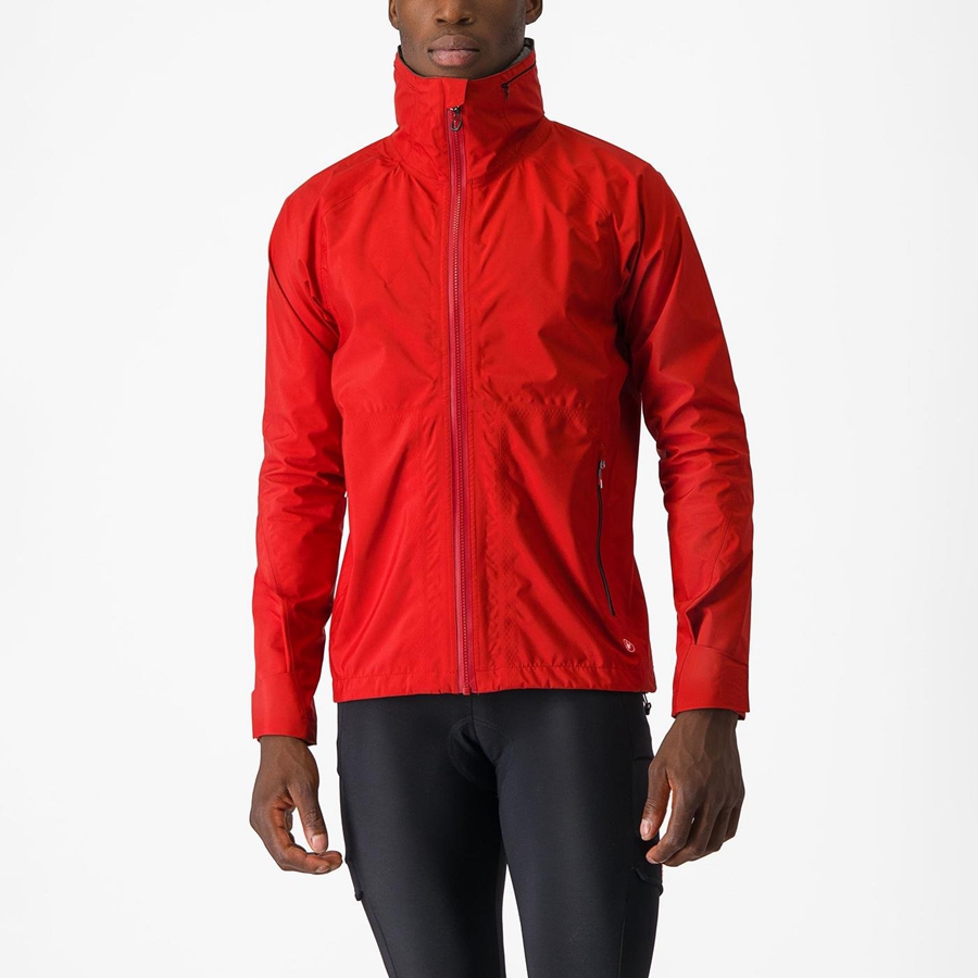 Camperas Castelli TRAIL GT Hombre Rojas | 657394-EYD