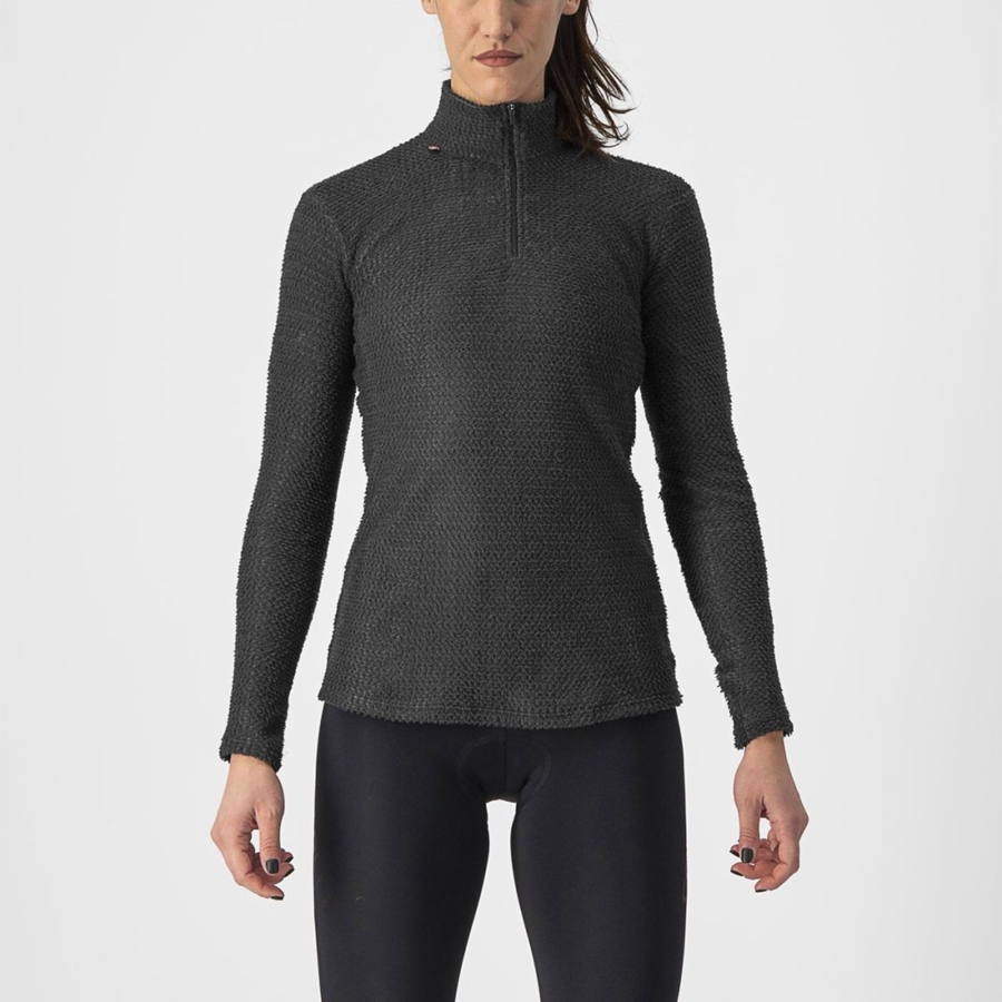 Capa Base Castelli COLD DAYS W 2nd LAYER Mujer Negras | 894250-TIP