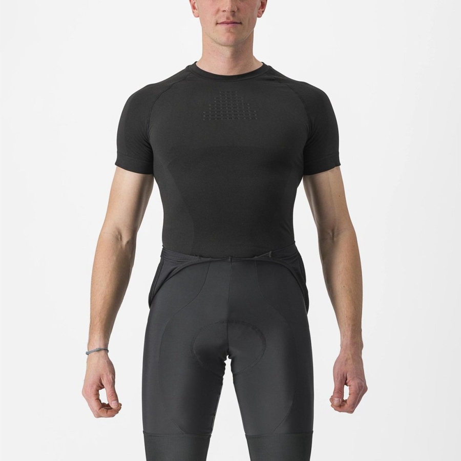 Capa Base Castelli CORE SEAMLESS SS Hombre Negras | 582139-HXO