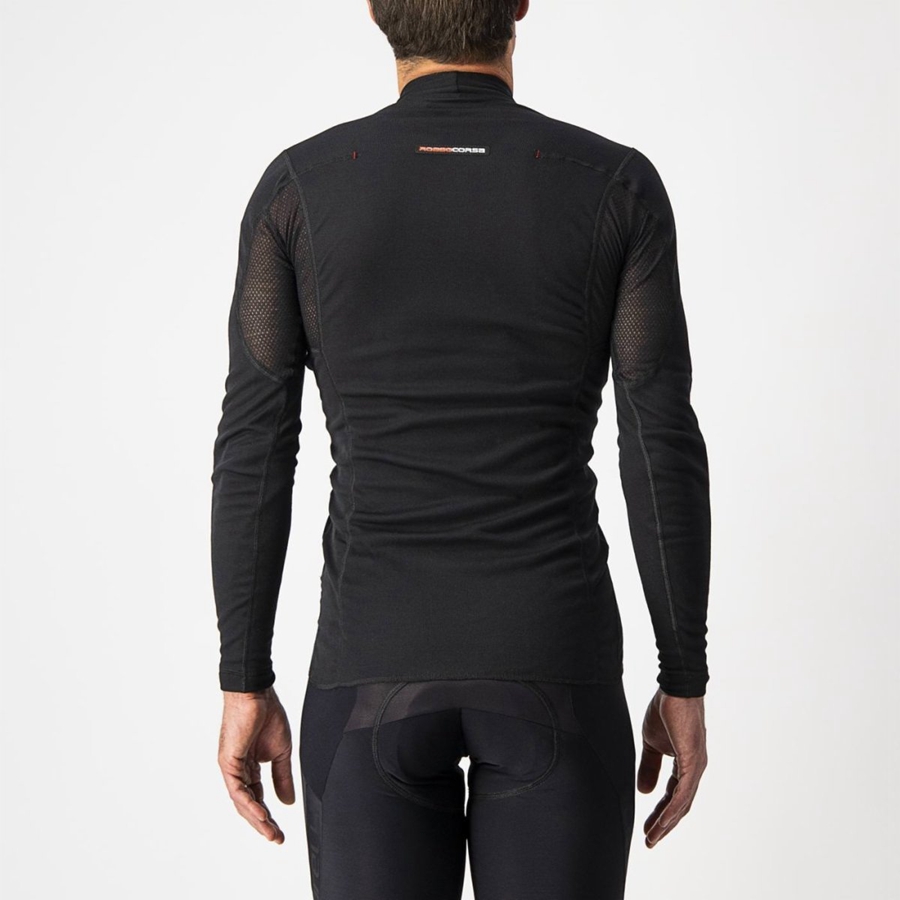 Capa Base Castelli FLANDERS WARM LONG SLEEVE Hombre Negras | 263519-RDI