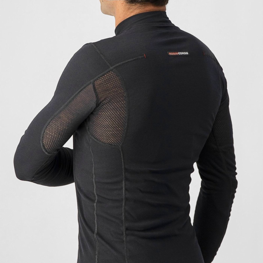 Capa Base Castelli FLANDERS WARM LONG SLEEVE Hombre Negras | 263519-RDI