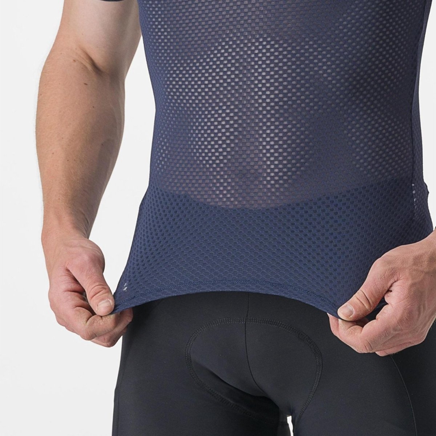 Capa Base Castelli PRO MESH 2.0 SHORT SLEEVE Hombre Azules | 692438-XRL