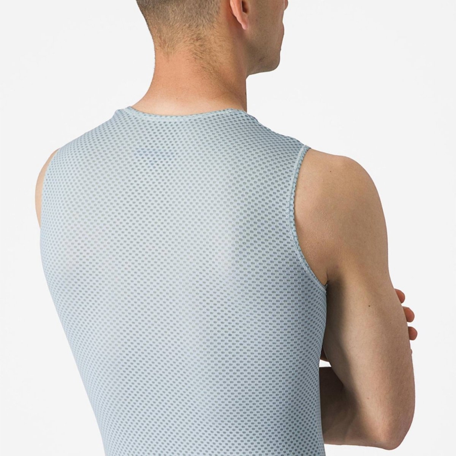 Capa Base Castelli PRO MESH 2.0 SLEEVELESS Hombre Azules | 043625-TIM